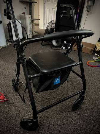 Medline Rollator Walker 6in Wheels OBO 1