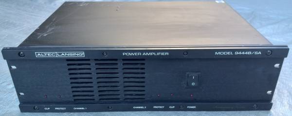 Stereo Power Amplifier Altec 9444B  dual CH. 300 Watts RMS Audio PA 1