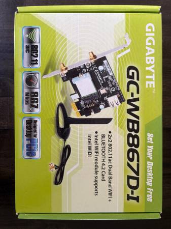 Gigabyte GC-WB867D-I 802.11a/b/g/n/ac PCIe x1 Wi-Fi Adapter 1