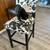 Set of two! Linon Cole Wooden Black Barstool with 30" Seat Height and 3 thumbnail