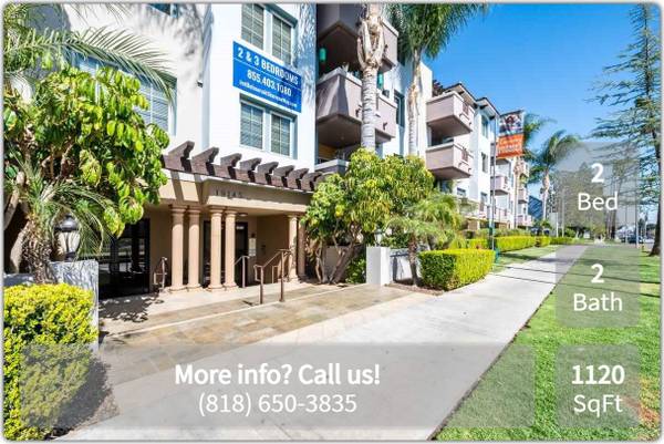 $2,895 / 2br - 1120ft2 - Check out our 2 bed / 2 bath. Every convenience your heart desires! (Reseda)63952790927491120