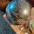 Volcano agate sphere with ornate brass stand 2 thumbnail
