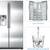 Samsung Side-by-Side Refrigerator – Black Stainless w/ Ice & Water Dis 2 thumbnail