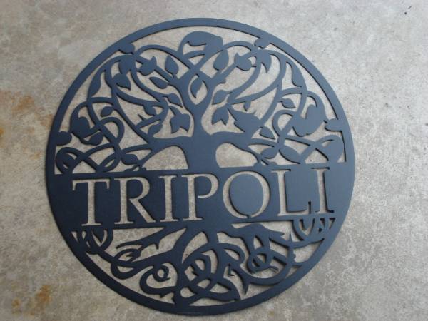 TRIPOLY METAL WALL ART 1