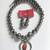 VTG Navajo Signed Sterling Necklace w/Turquoise-Spiny Oyster Naja + 6 thumbnail