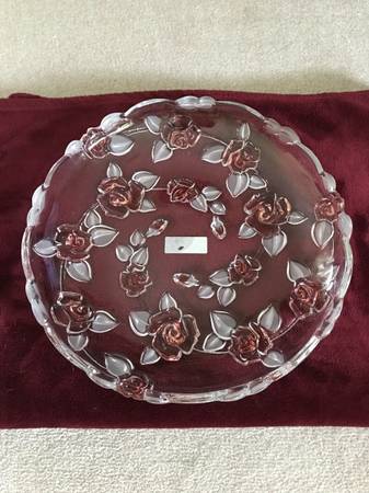 Bella Rosa Pink Frost Hostess Platter, Mikasa 1