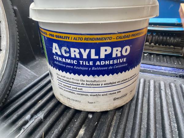 AcrylPro Ceramic Tile Adhesive 3.5gallon 1
