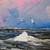 MORRIS KATZ FAMOUS NYC ARTIST OIL PAINTING SEASCAPE SEAGULLS SIGNED 2 thumbnail