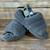 UGG Size 9 Womens Fluff Yeah Slides Slippers Fur Charcoal Gray Logo 1 thumbnail