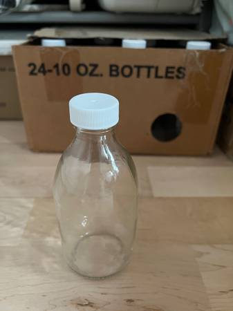 10oz glass bottles, case of 24 1