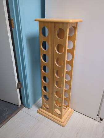 16 Bottle Solid Wood Wine Rack 1
