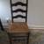 LADDER BACK CHAIR, ANTIQUE, RUSH SEAT 1 thumbnail