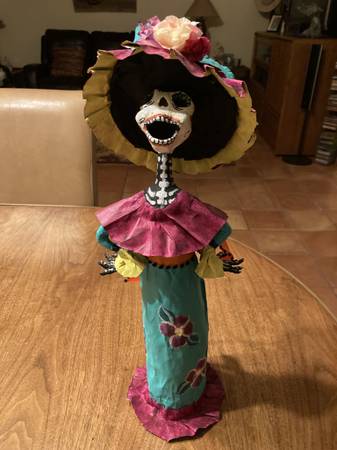 Paper Maché  - Local Artist - Day of the Dead Catrina 1