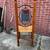 Wicker/Maple Decorative High Back Hall Chair 8 thumbnail