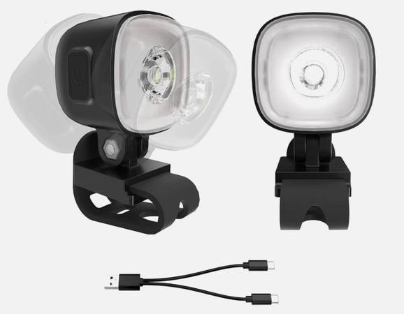 2pack Rechargeable Headlights for Shoe Charms, Bike, Keychain, Camping, Backpack 1