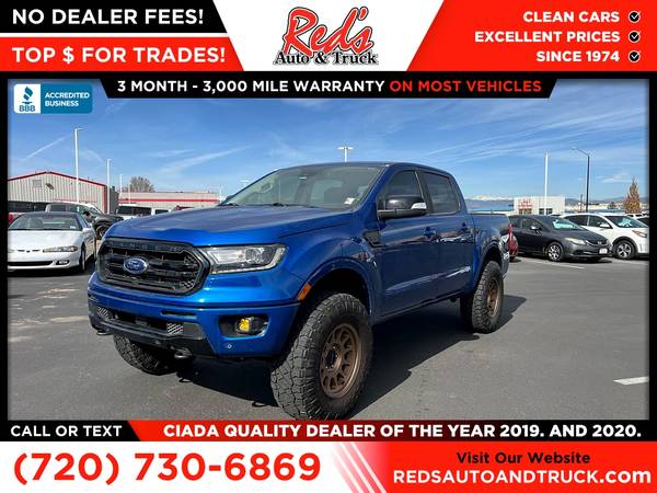 2020 Ford Ranger Lariat FOR - $30,999 (1451 Vista View Dr., Longmont, CO 80504)63619895901315124