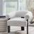 (NEW) Dultish Curved Accent Chair w/Boucle 5 thumbnail
