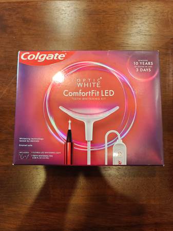 UNOPENED Colgate Optic White Comfort Fit LED Whitening Kit 1