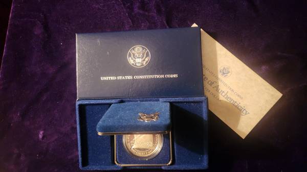 1987 Constitution Commemorative Silver Dollar 1