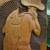 Vintage "EZELIMAR R. LIMA" Wood Carving. "MAN WITH FISH" 2 thumbnail