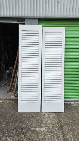 Louvered Doors - 21 " x 80" - pair 1