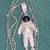 Fine sterling silver 925 white gold finish chain and pendant with 5.9 carats lab 3 thumbnail