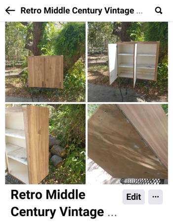 Retro Middle century wooden cabinet 1