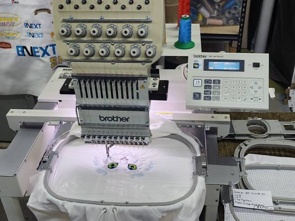 Brother 12 Needle Commercial Embroidery Machine BE-1201B-AC 1