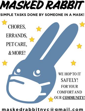 MASKED RABBIT - Simple tasks done by someone in a mask 1