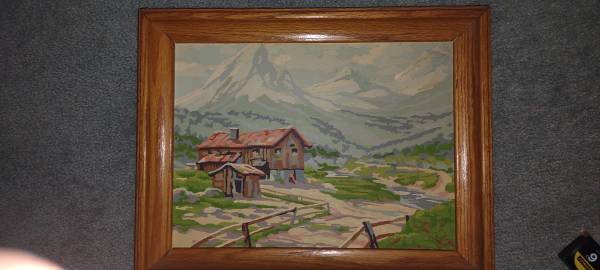 Painting of Swiss Alps 1