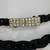 Black Braided Skinny Bet with Rhinestone Clasp 2 thumbnail