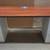 48w X 24d Cherry Desk w/ (1) 2 & 3 Drawer File Cabinets 1 thumbnail