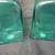 2 Large Green Glass Vases- 15 inch Tall - Made in Spain 3 thumbnail
