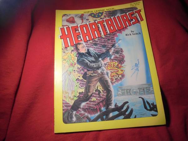 MARVEL GRAPHIC NOVEL # 10 : HEaRtBurST by Rick Veitch! NM- $20.00 Ship 1