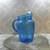 Vintage Beautiful Blue Christmas Punch Pitcher 2 thumbnail