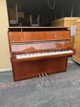 Upright Piano: Tiger stripe Weinbach Piano 1