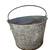 VINTAGE METAL ROUND BUCKET WITH HANDLE 3 thumbnail