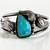 VTG Navajo Sterling Silver Freeform Turquoise Sz 6 Cuff Bracelet 44g 1 thumbnail
