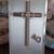 Vintage framed 40th Anniversary Cross w/ruby stones and rings 1 thumbnail