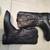 Handmade Black ropers buffalo cowboy boots 8D 4 thumbnail