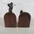 Golfer & Caddie Bronze Tone Epoxy/Resin Cast Vintage Bookends 8 thumbnail
