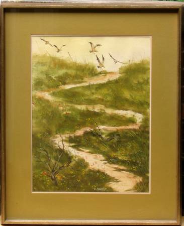 Watercolor "Marsh", by R. Snyder 1