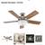 NEW UNOPENED - Hunter Brushed Nickel 52" 5-Blade Ceiling Fan w/LED Light Kit 2 thumbnail