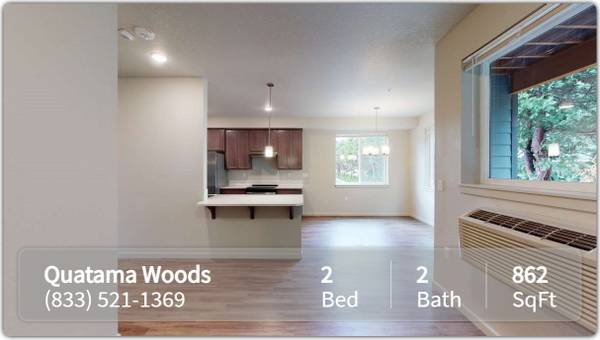 $1,750 / 2br - 862ft2 - ¡Ven a casa a Quatama Woods! Lavadora/secadora en la unidad. ¡Recorre hoy! (Hillsboro - Parque Natural Orenco Woods)63956503820930122