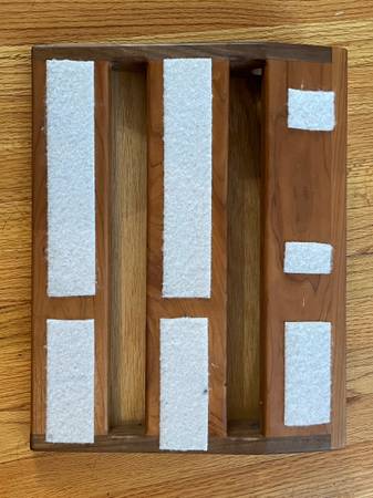 Handcrafted 17.5” x 13.5” (3” H) Cherry/Walnut Pedalboard $100 obo 1