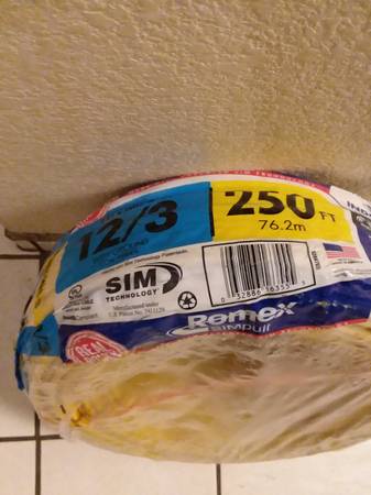 Romex 12/3 250ft copper wire 1