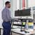 WorkFit-TL, Standing Desk Workstation (black with grey surface) 4 thumbnail