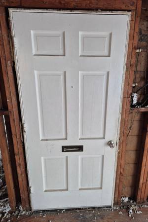1.75" x 36x 80 six panel entry door and jamb 1