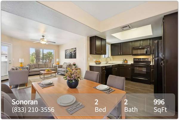Location is key! Stellar 2 bed, 2 bath in Phoenix's core. 1