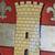 Antique Heraldic Crest Painted Wood Lion & Crown Castle Plaque 21 thumbnail